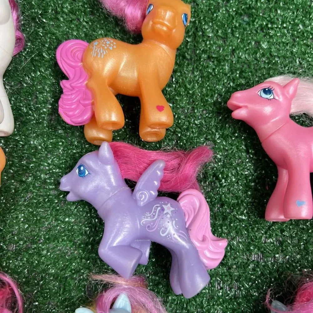 Lot Of 8 2005 My Little Pony McDonald's Toys Soft‎ Hair Plastic Tails